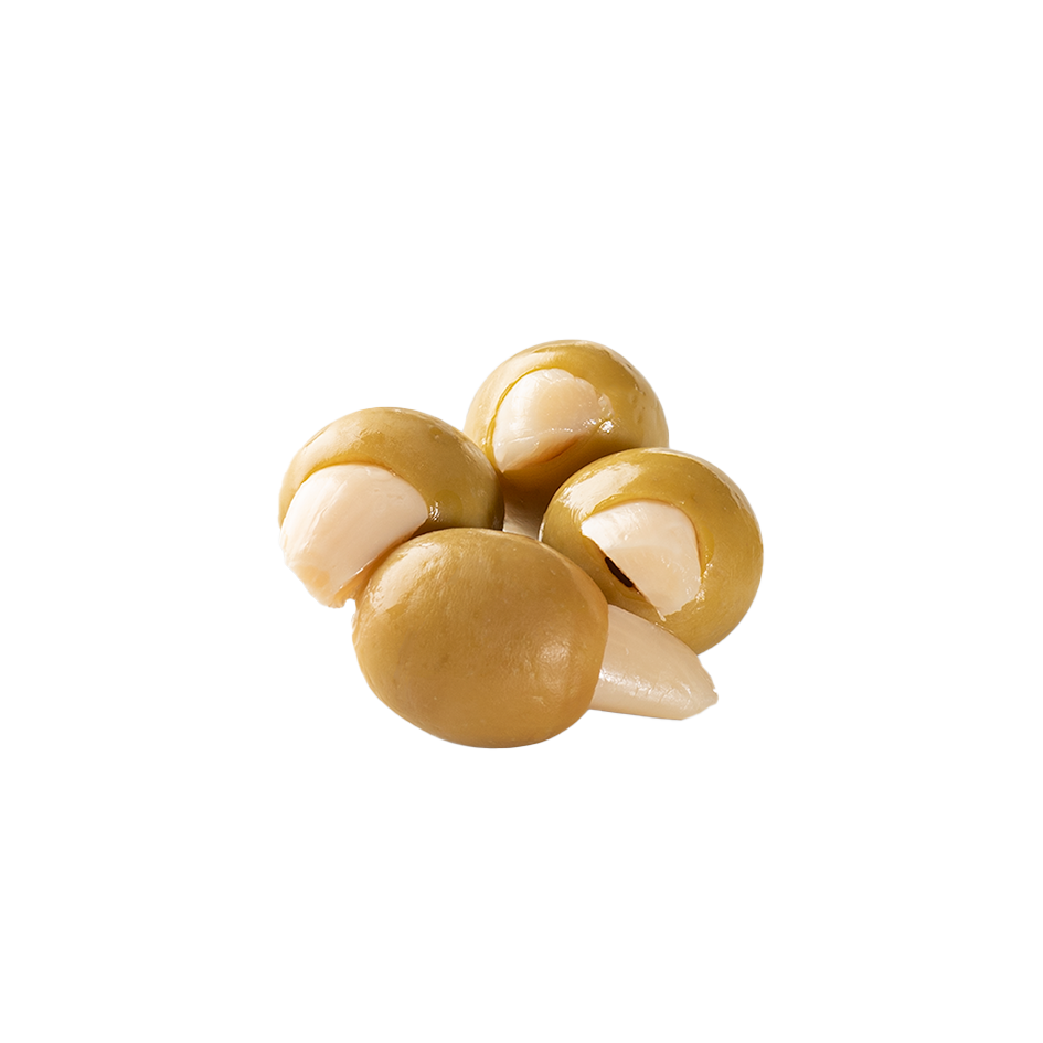 ACEITUNA MANZANILLA RELLENA DE AJO Aceituna Manzanilla rellena de ajo - Imagen 1